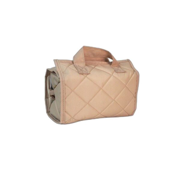 Travel Organizer Velcro Zippered Clear Compartments OS Home Jewelry Toiletries - Picture 1 of 8